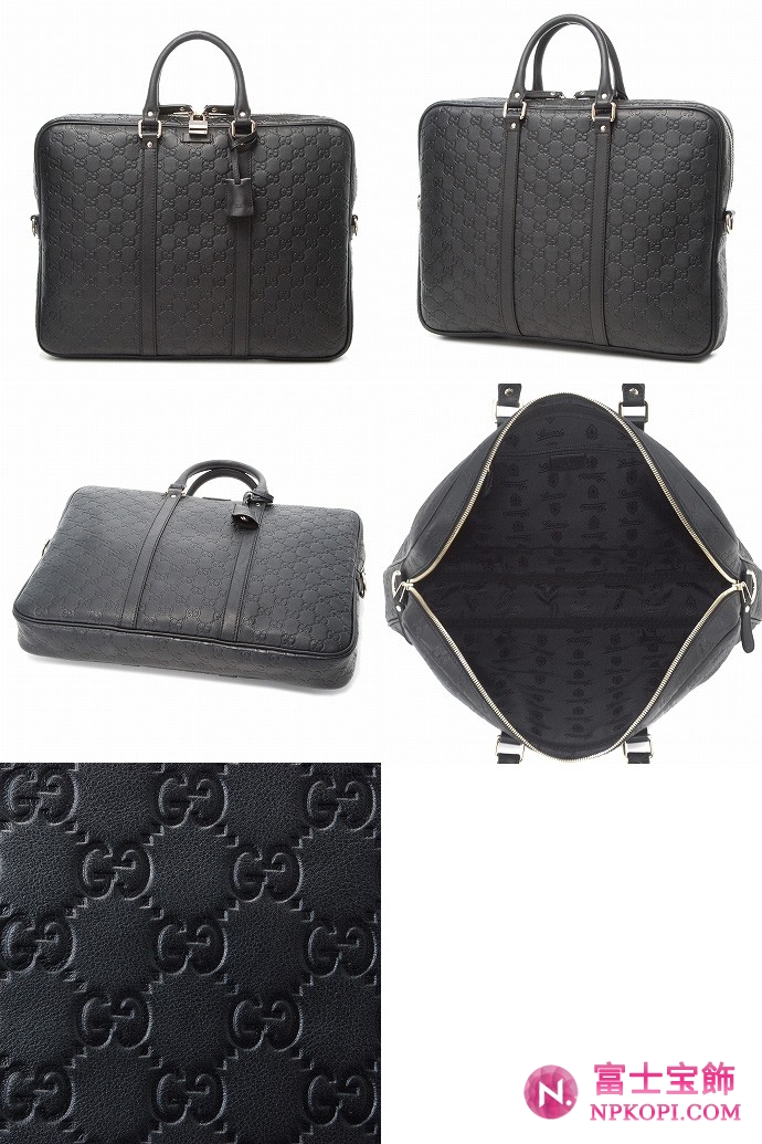 グッチ ブリーフケース NERO GUCCI/グッチ 2012年春夏新作UNISEX BRIEFCASES南京錠付きビジネスバッグ 201480 BNX1G 1000 